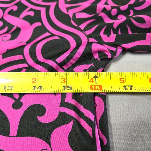 Inc International Concepts Sz Med Black & Pink Rhinestone Tunic Top - Picture 5 of 8